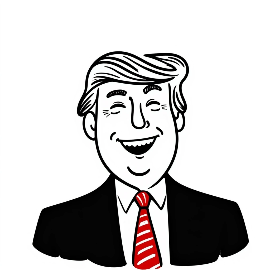 President Trump happy emoji