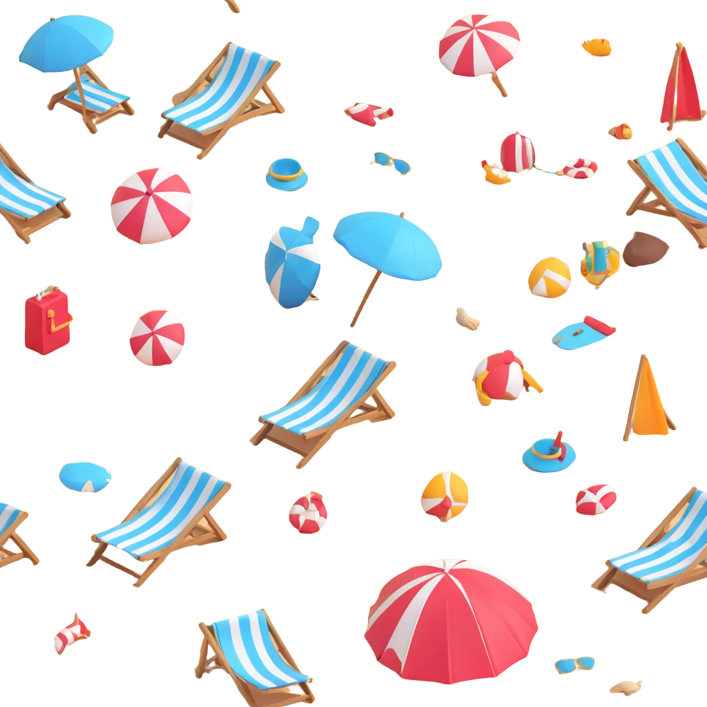 vibrant beach scene emoji