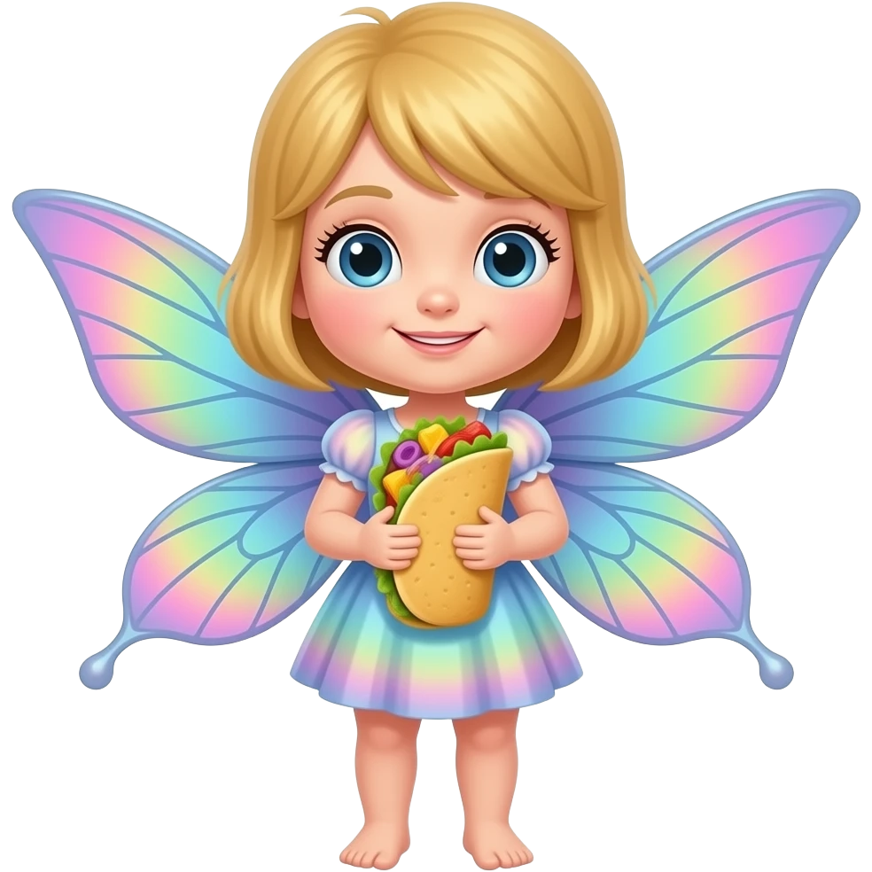 fairy holding taco emoji