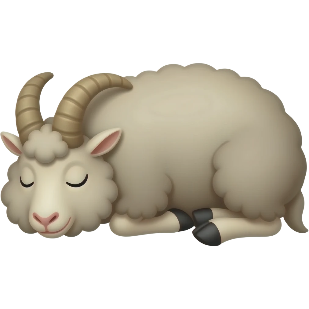 Cartoon ram sneep emoji