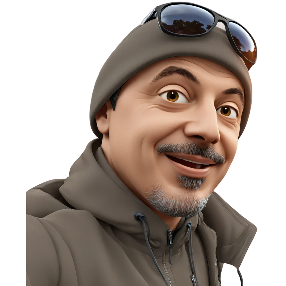 smiling boy in sunglasses outdoors emoji