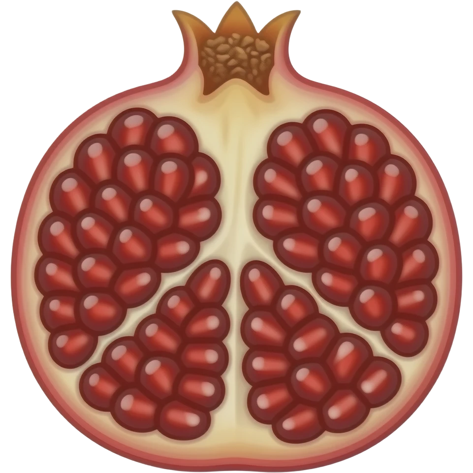 Pomegranate flesh emoji