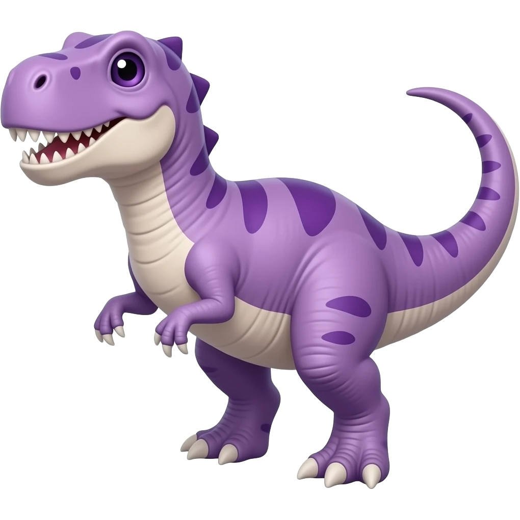 Purple dinosaur emoji