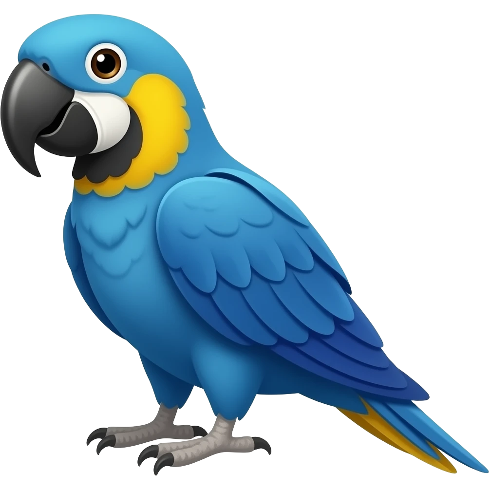 Uma arara azul emoji