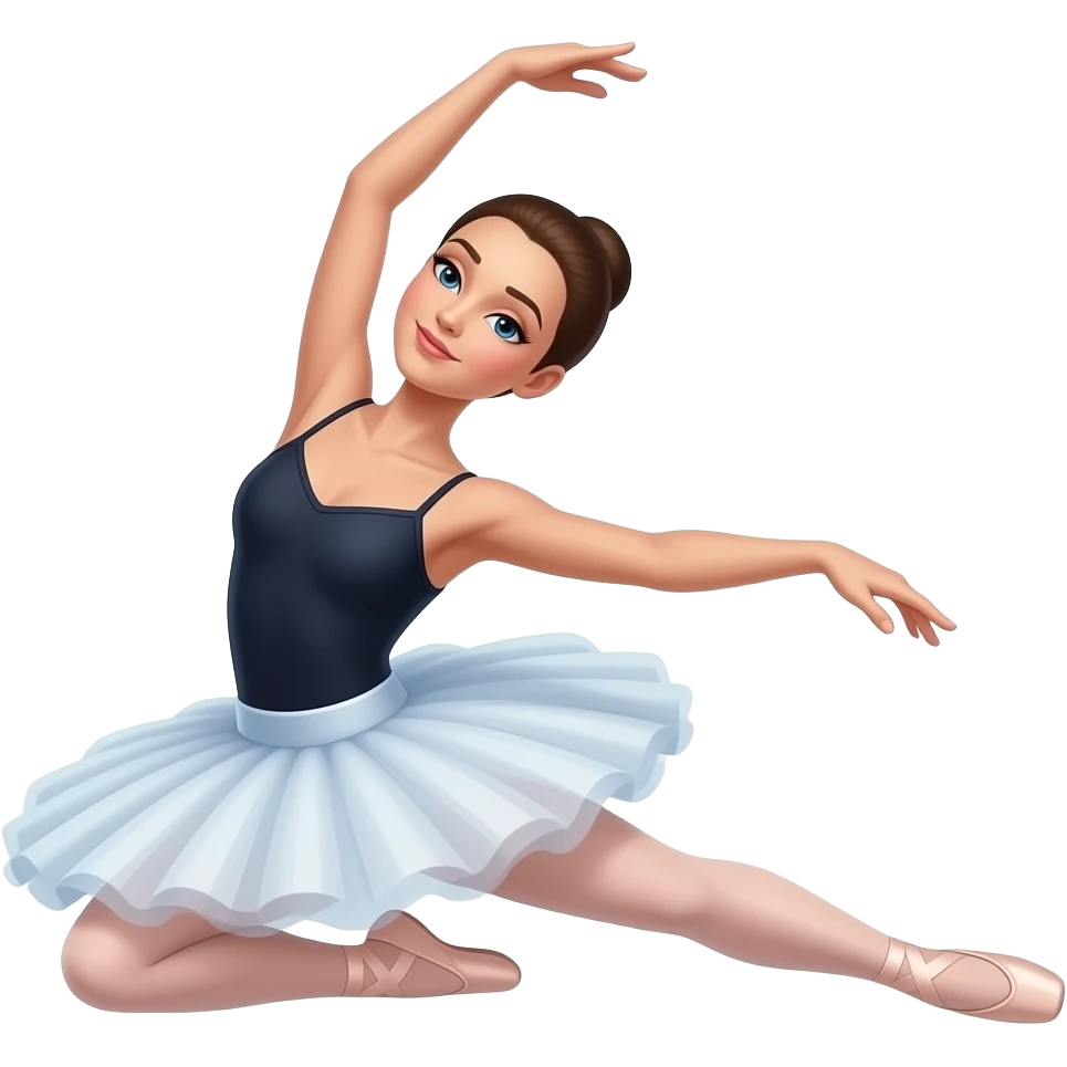 beautiful russian ballet stretching emoji