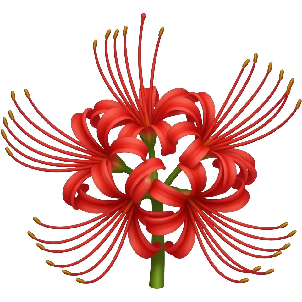 red spider lily emoji