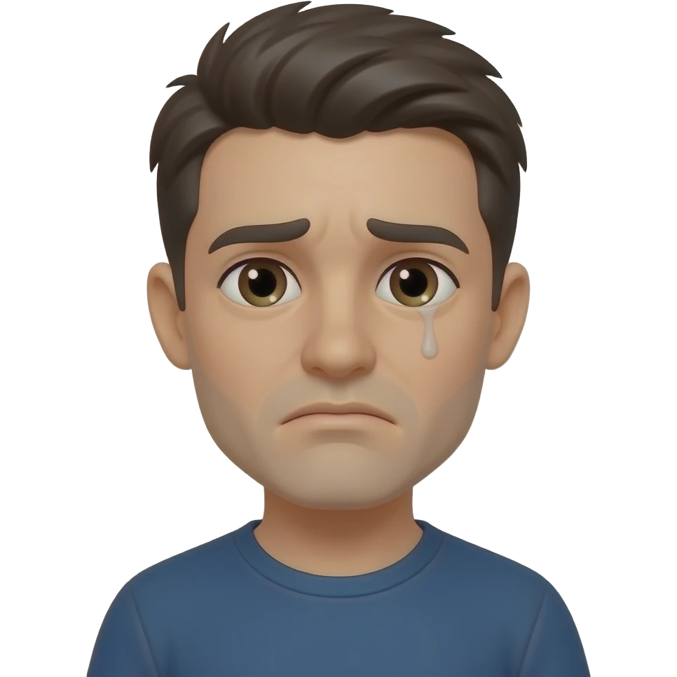 Cabeça de rosto chorando -Emoji-Pien emoji