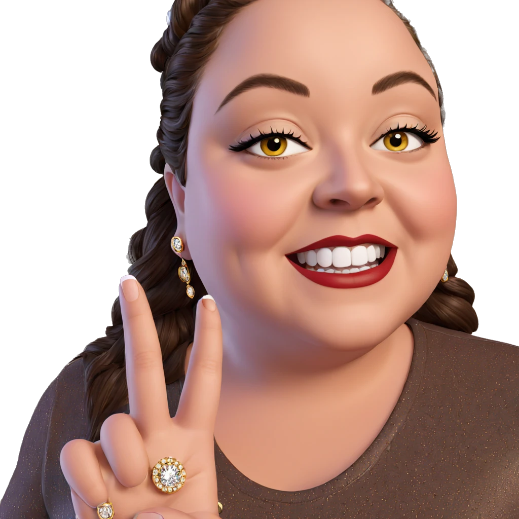 girl with jewelry portrait emoji