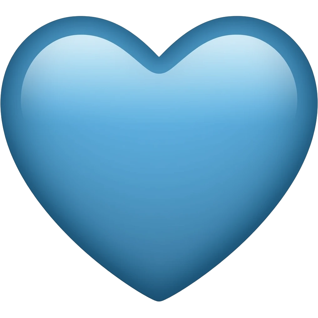 heart blue emoji