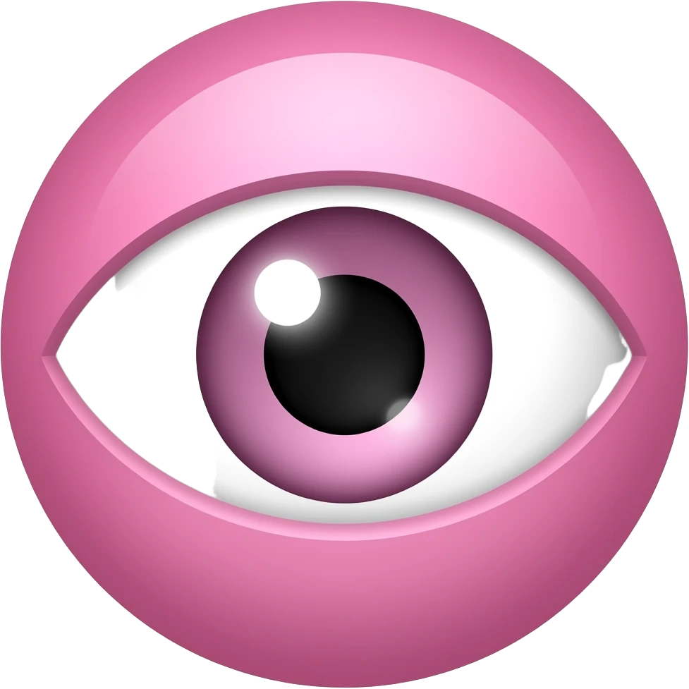 pink evil eye emoji emoji