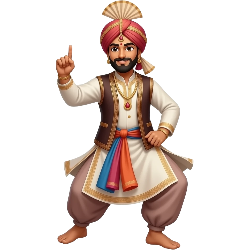 bhangra with khunde emoji