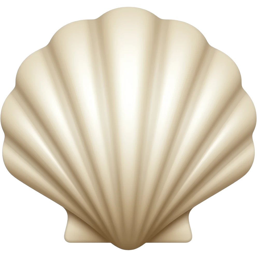sea shell hair clip emoji