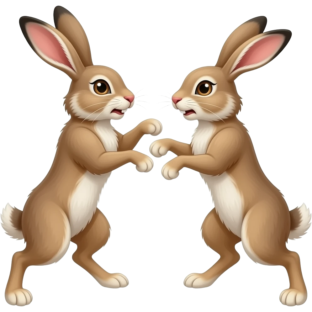 Fighting Hares emoji
