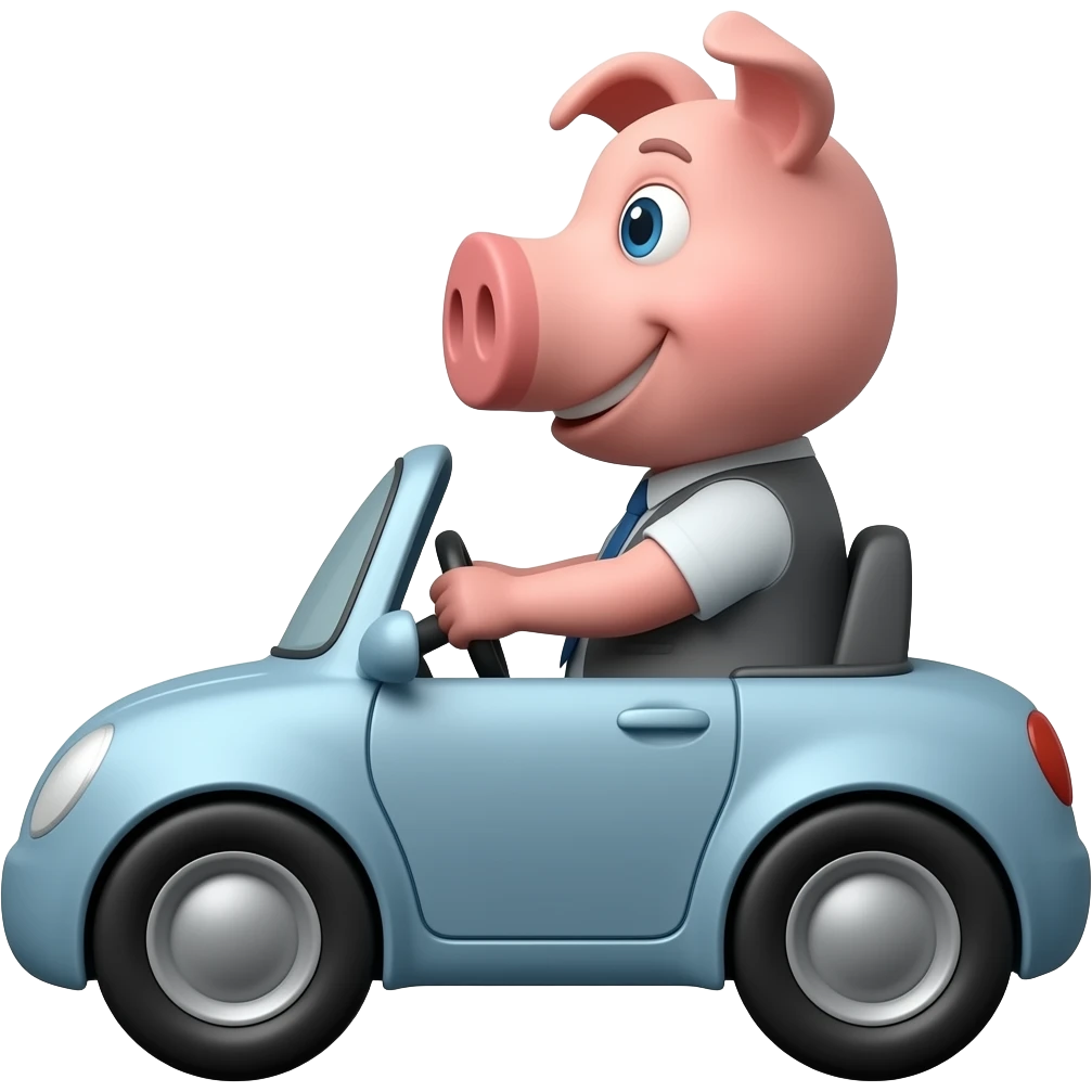 pig car emoji