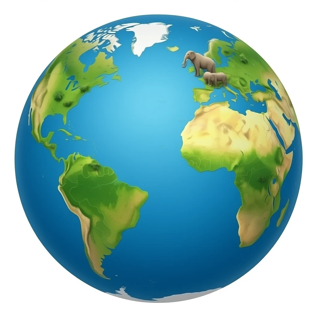 globe flora fauna big animals emoji
