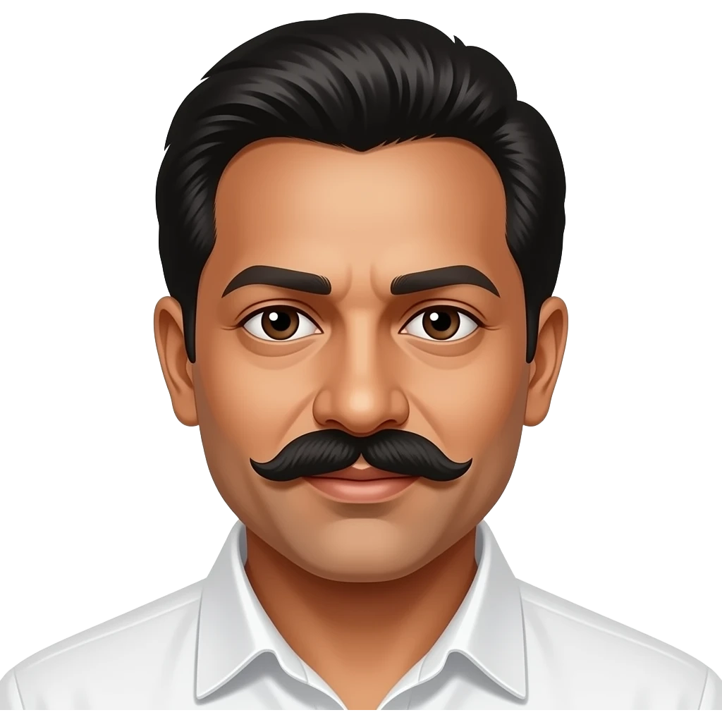 Bharathiyar 's two eyebrow, thalappa and mustracks emoji