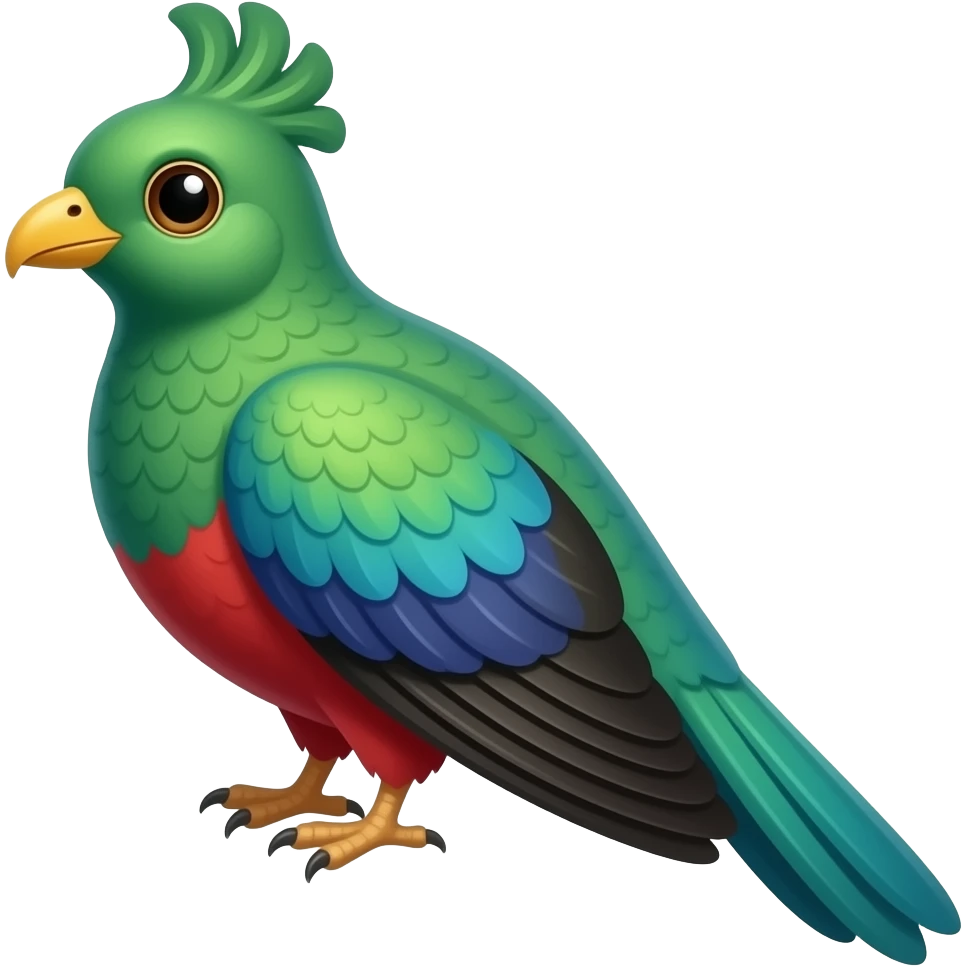 Crea un quetzal emoji