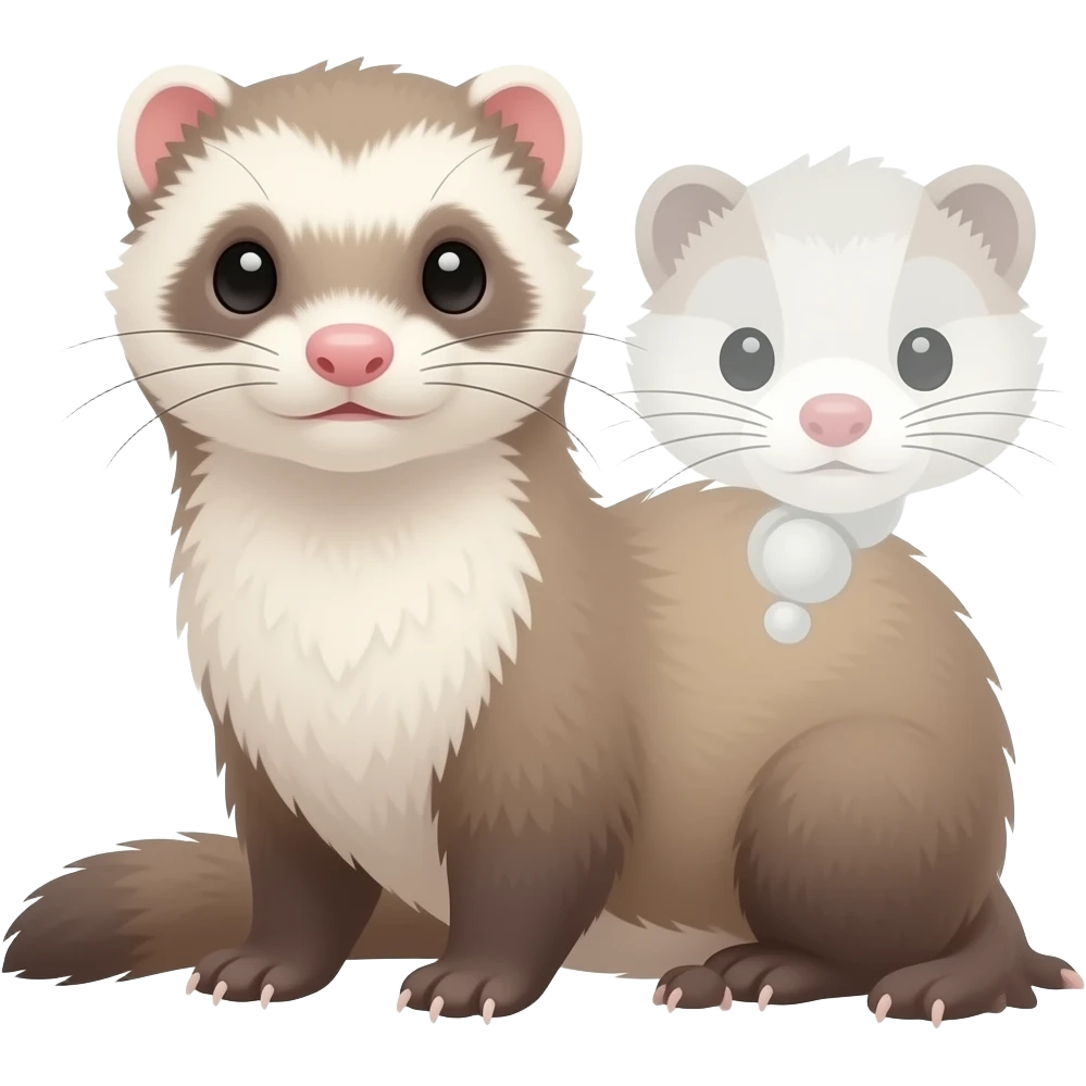 No thoughts ferret emoji