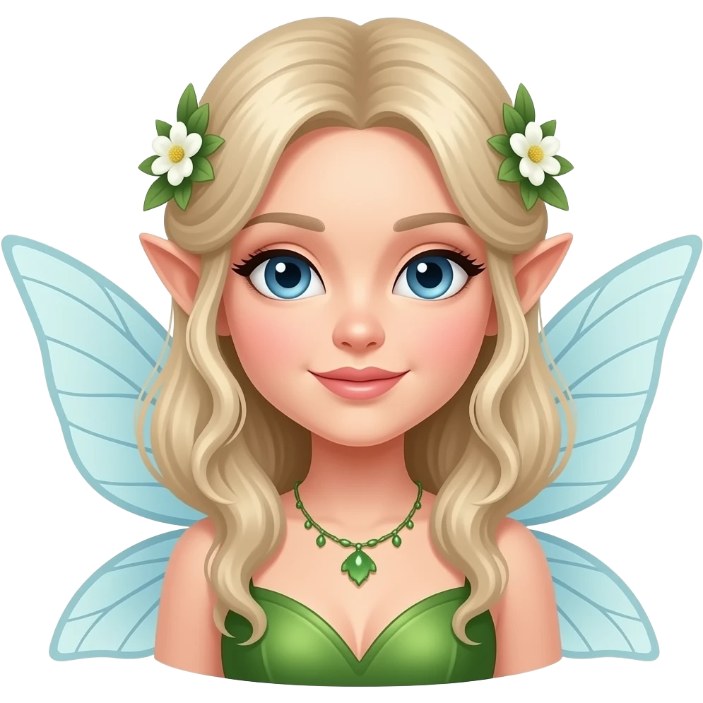 Quita la barba y el bigote.  Ella es mujer. Un. Hada emoji
