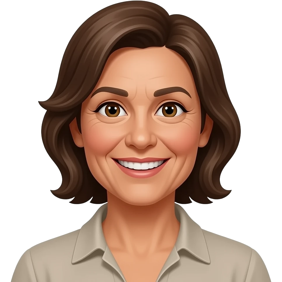 https://www.emojis.com/emoji/woman-in-early-50s-italian-looking-with-darker-olive-skin-with-dark-brown-eyes-hxSR9bTyDmZ, smile with teeth, emoji