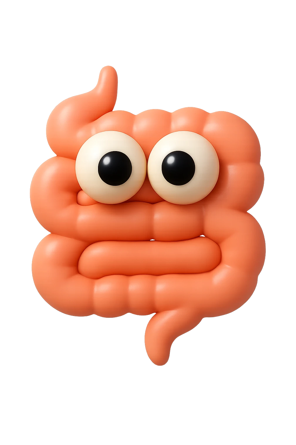 emoji con intestino e occhi 3d emoji