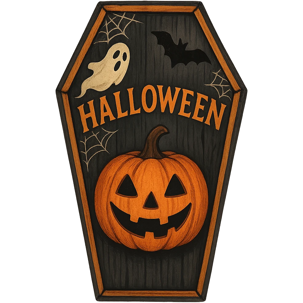 Halloween coffin, remove background emoji