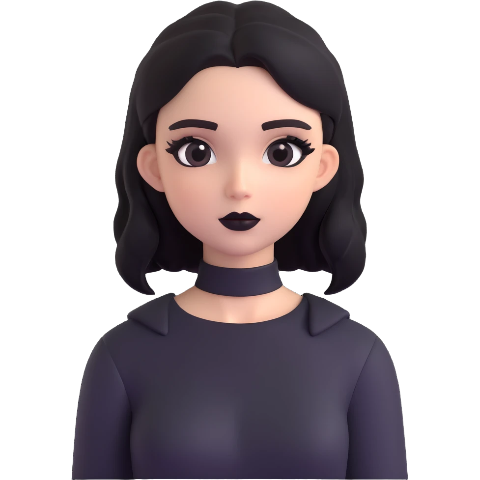 goth girl emoji