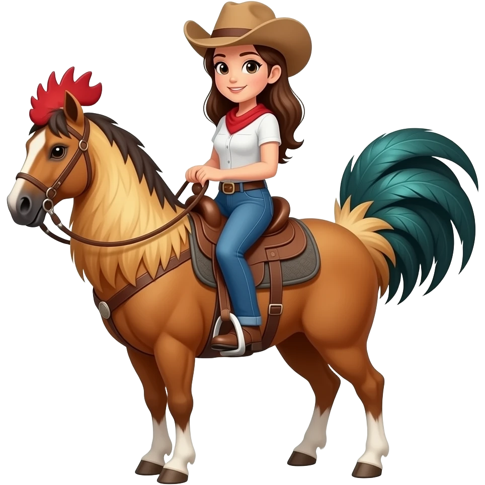Cowgirl riding cock emoji