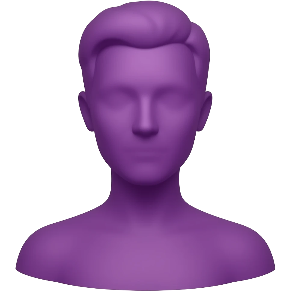 violet Busts In Silhouette emoji