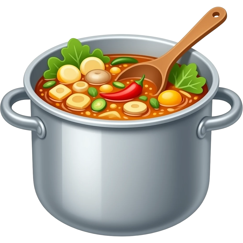pot of hot food emoji