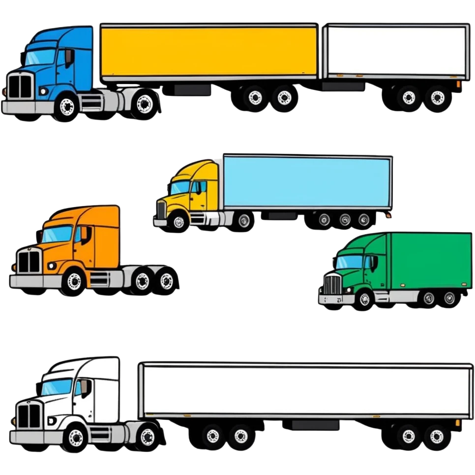 Semi trucks  emoji