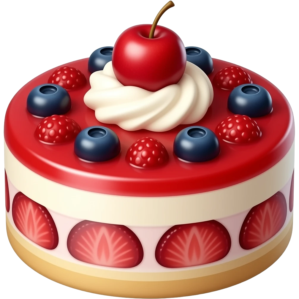 Dessert au fruit rouges emoji