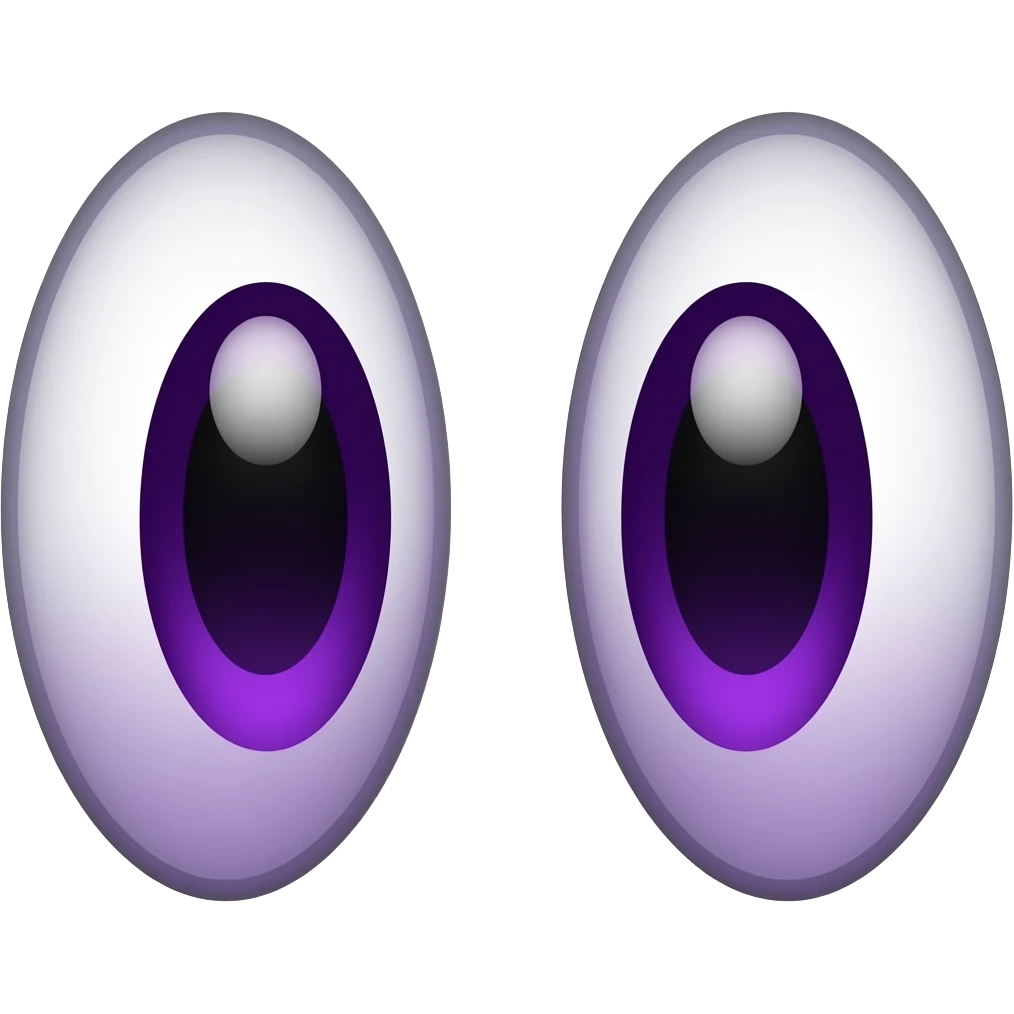 two eye purple emoji