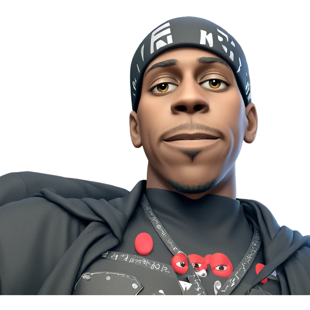 mysterious boy in black attire emoji