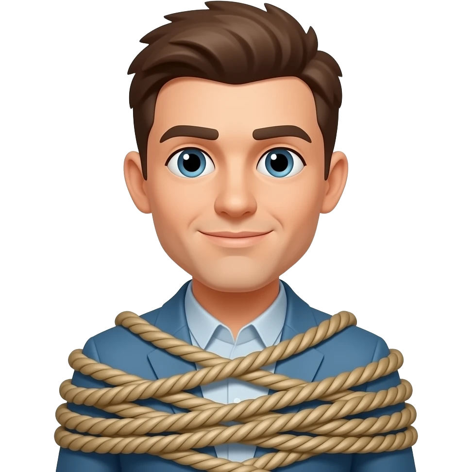 Tied up emoji