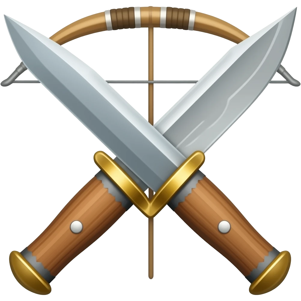Bow with a knife emoji