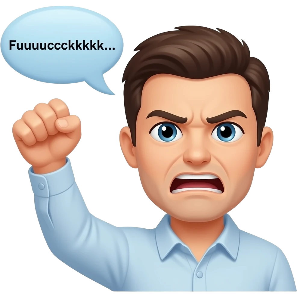 “Fuuuuuccccckkkkkk….” speech bubble emoji