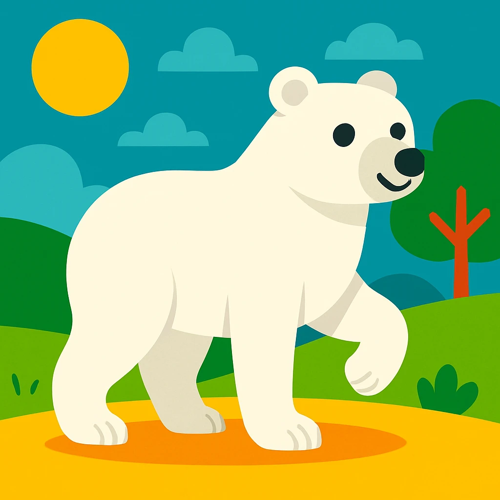 White bear emoji