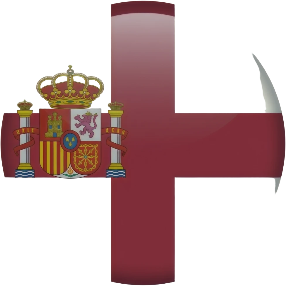 Cruz de Borgonha bandeira do Império Espanhol emoji