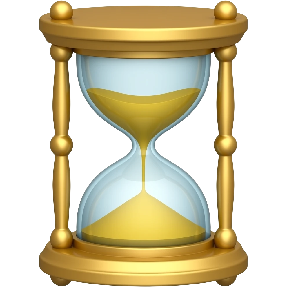 sand timer emoji