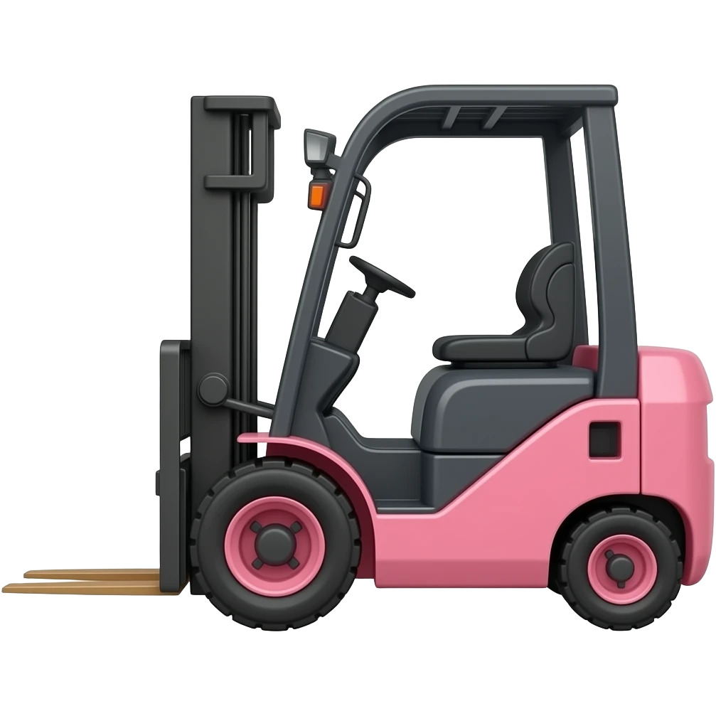 Pink forklift emoji