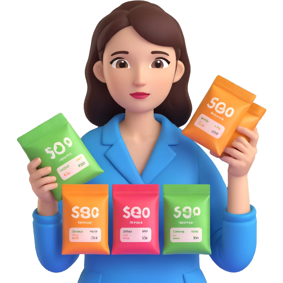 woman with intestinal dysbiosis caused by wrong supplementation, realistic 3D style, suffering expression, clinical details, home environment, visible supplement packages emoji