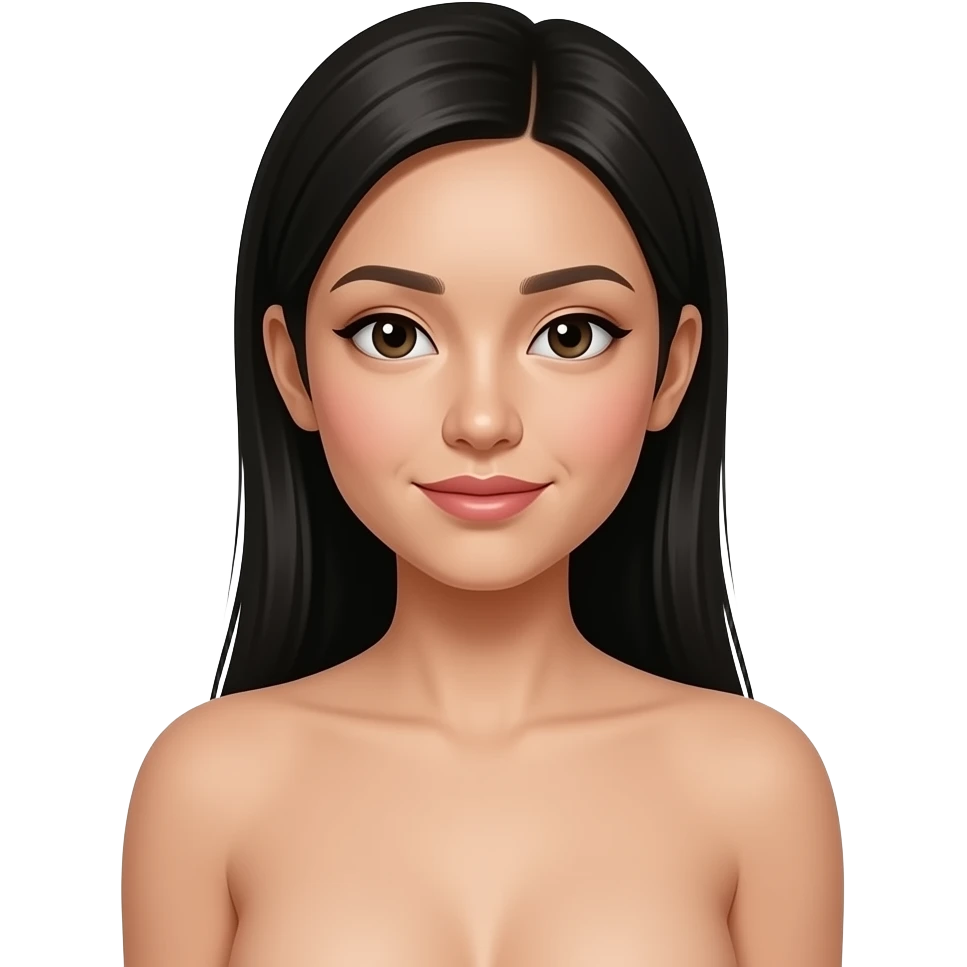 naked chinese woman with shrugging wi up emoji