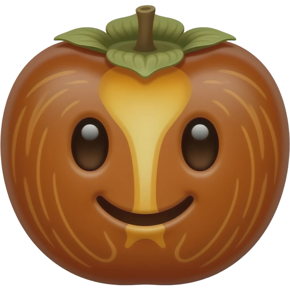 cheerful dark-skinned black african persimmon fruit emoji
