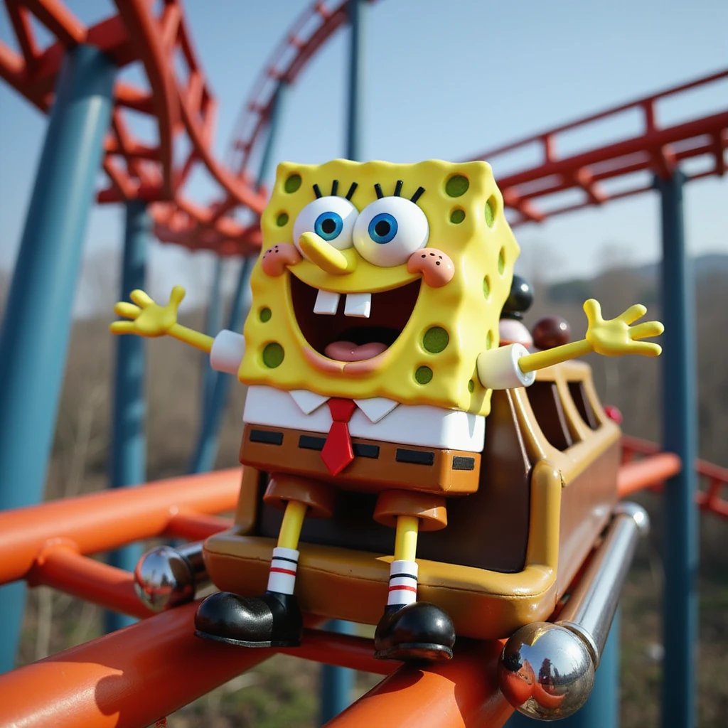 spongebob in coaster emoji
