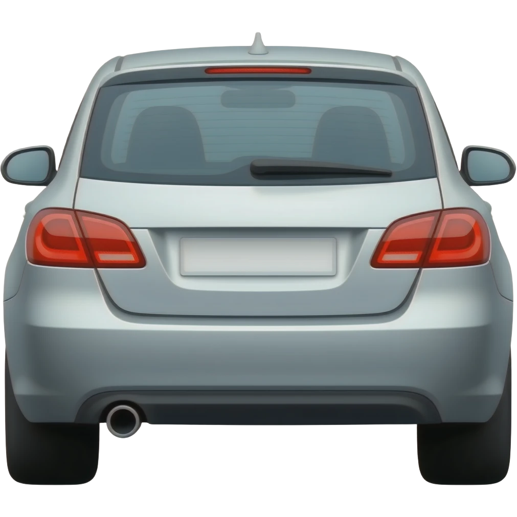 A car driving away emoji