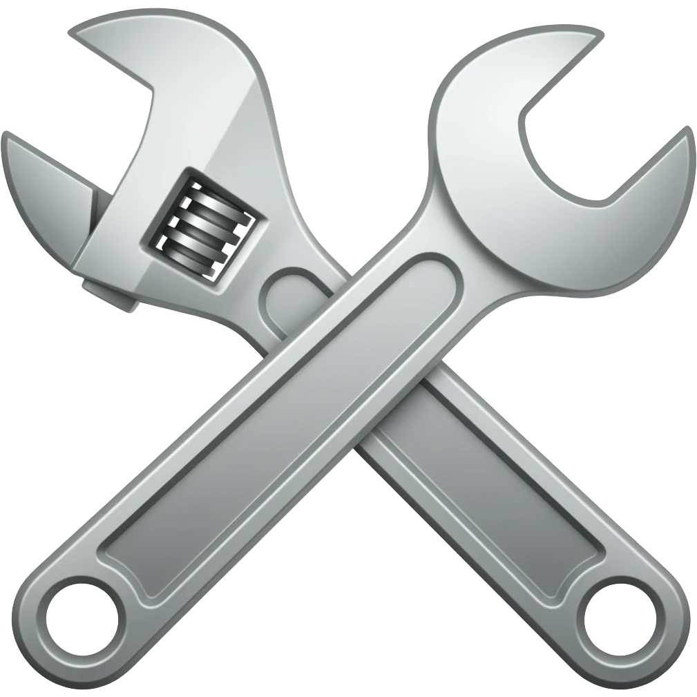 один гаечный ключ emoji
