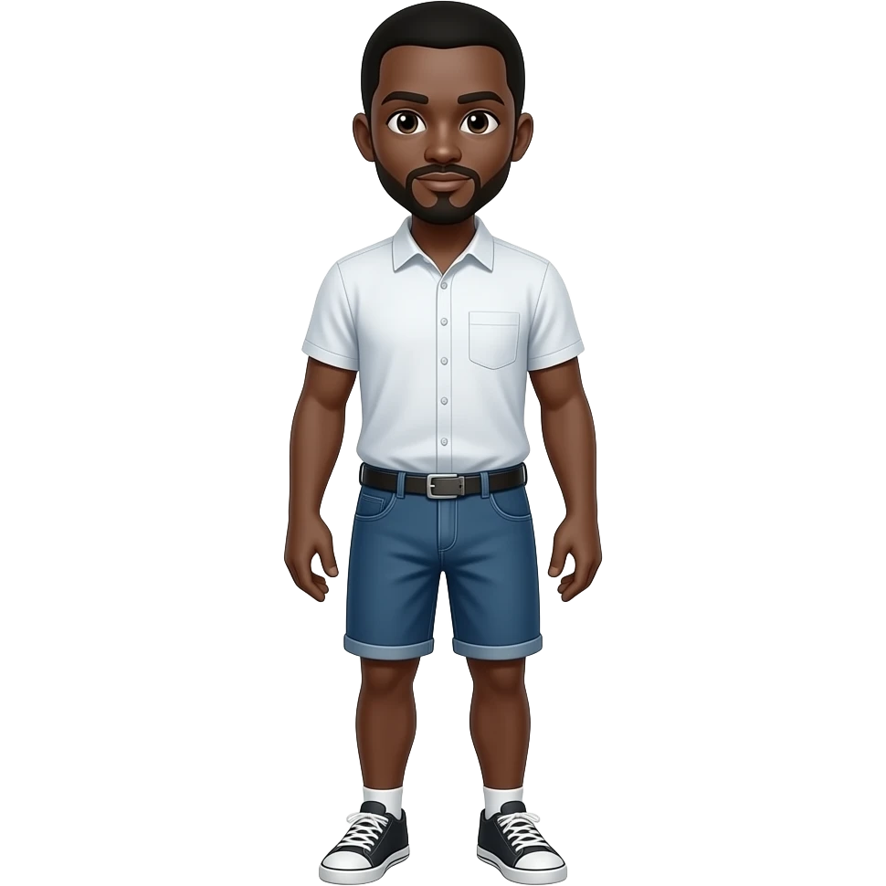 A black guy full body big penis emoji