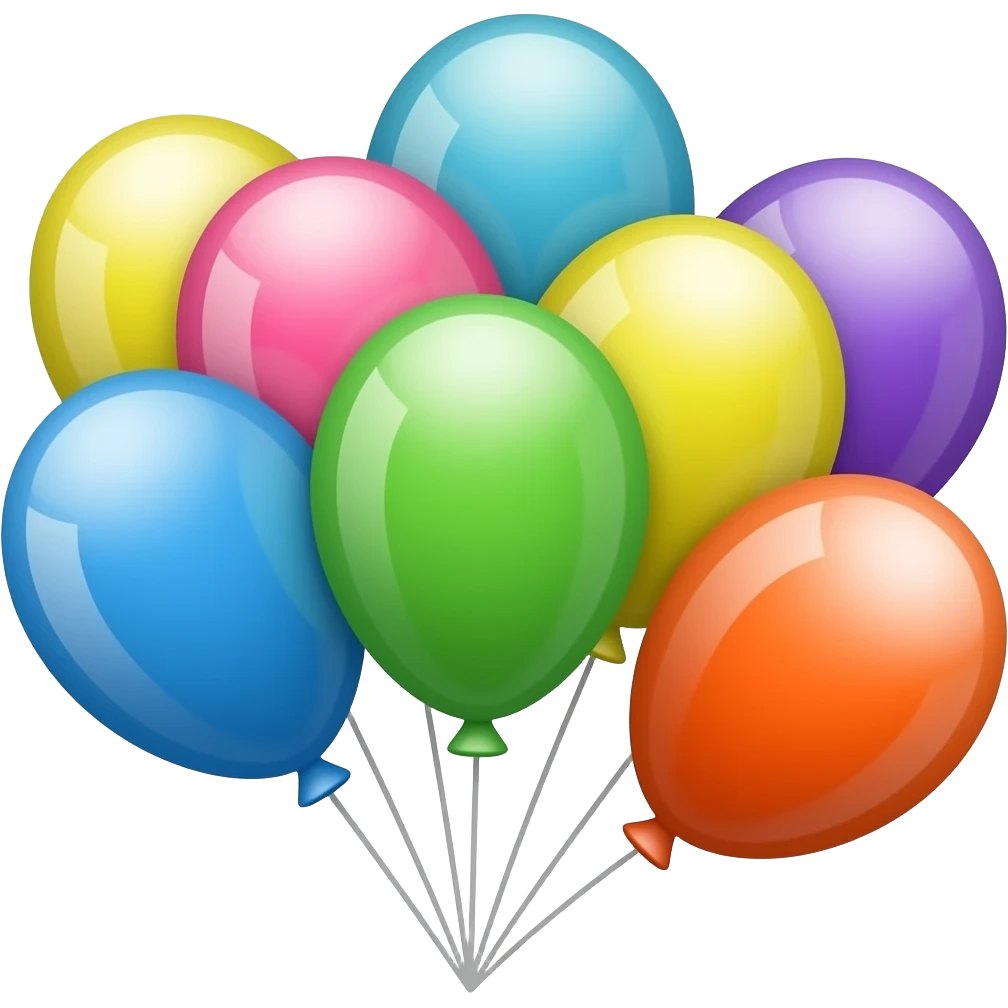 여러 개의 풍선 emoji