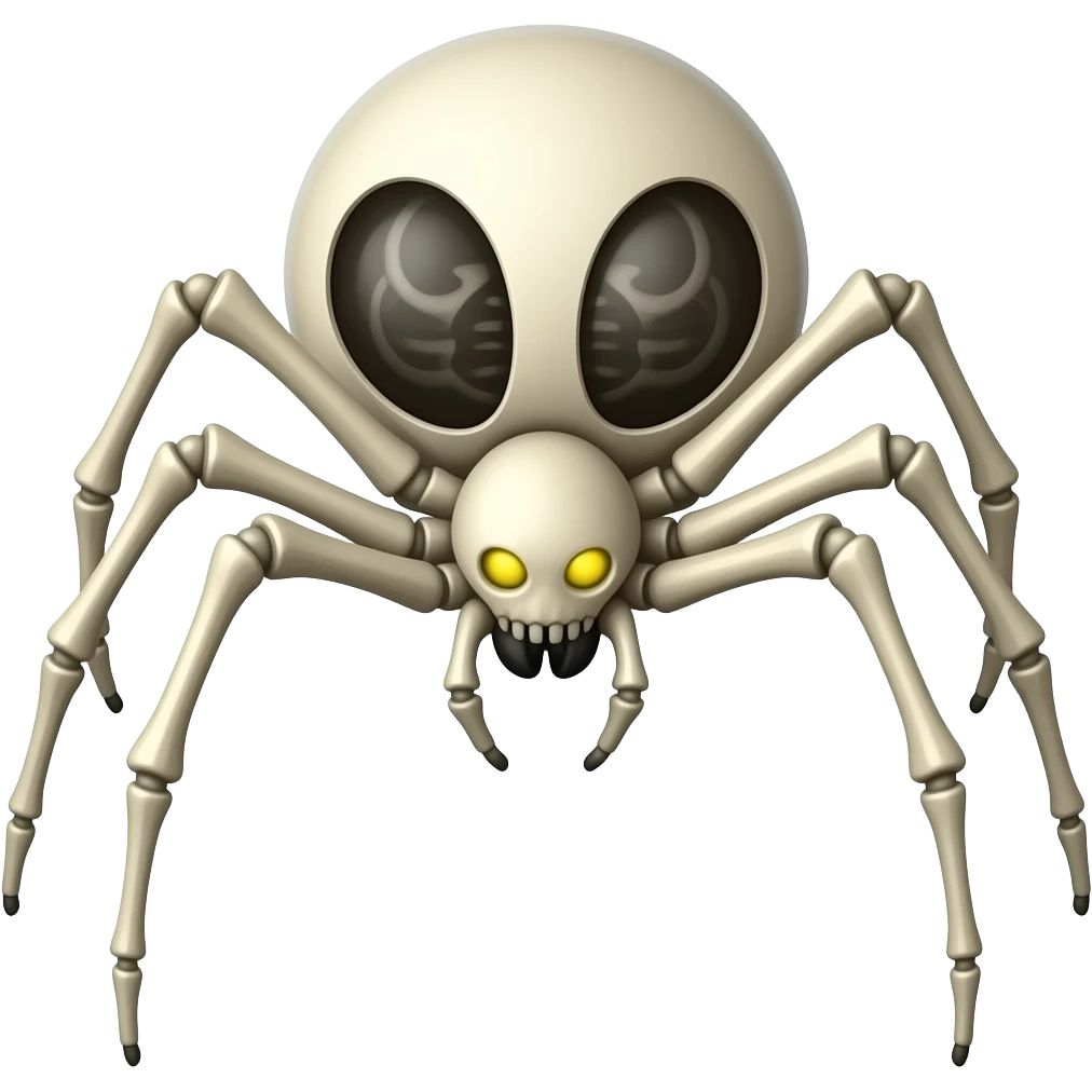 Skelton spider emoji